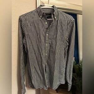 Banana Republic Monochrome Gingham Shirt